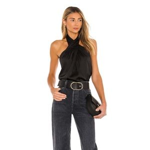 Superdown Amerie Pleated Halter Top